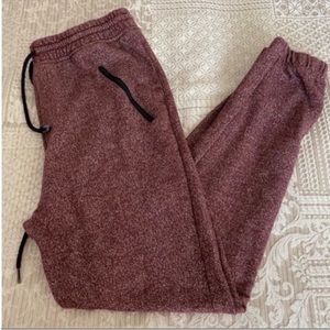 Women’s Maroon JACKSON Drawstring Lounge Joggers Size Medium